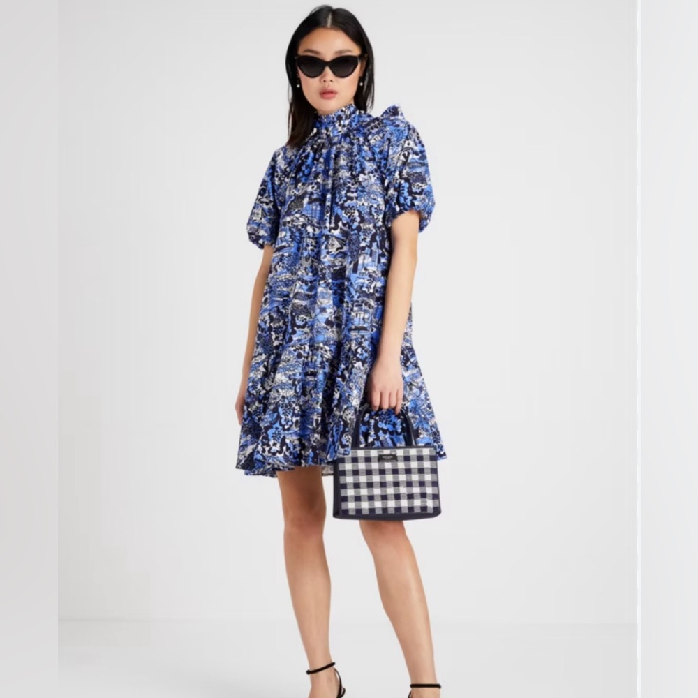 Kate Spade Scenic Stroll Tie Back Dress - Sz S